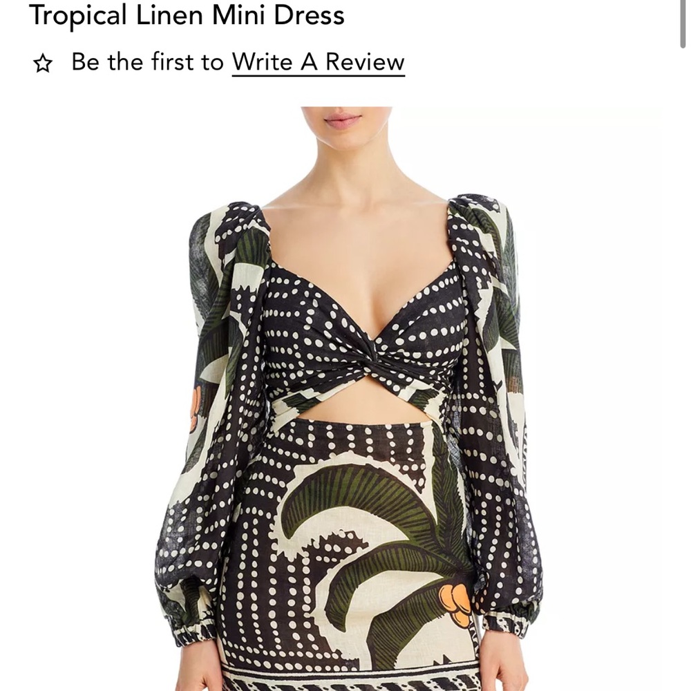 Johanna Ortiz Tropical Linen Mini Dress